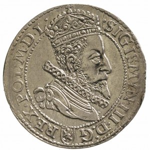 szóstak 1599, Malbork, odmiana z małą głową króla