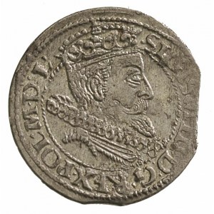 grosz 1606, Kraków, moneta wybita z końca blachy ale do...