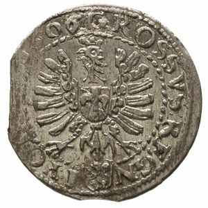 grosz 1606, Kraków, moneta wybita z końca blachy ale do...