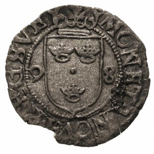 1/2 öre 1598, Sztokholm, Ählström 23, moneta pęknięta, ...