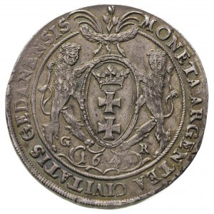 talar 1649, Gdańsk, 28.81 g, odmiana z małą głową króla...