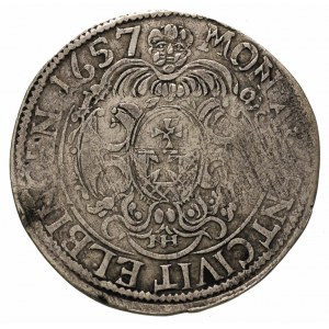 ort 1657, Elbląg, okupacja szwedzka -popiersie Karola G...