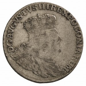 dwuzłotówka (8 groszy) 1753, \efraimek, odmiana z liter...