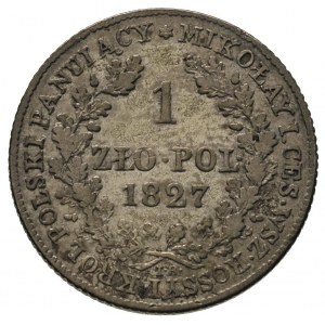 1 złoty 1827, Warszawa, Plage 70, Bitkin 996, patyna