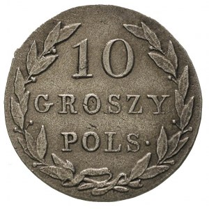10 groszy 1825, Warszawa, Plage 86, Bitkin 853, piękne ...