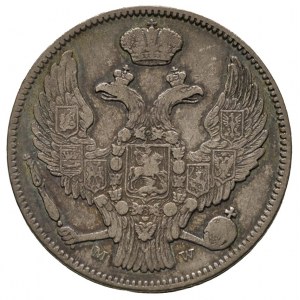 30 kopiejek = 2 złote 1837, Warszawa, Plage 376, Bitkin...