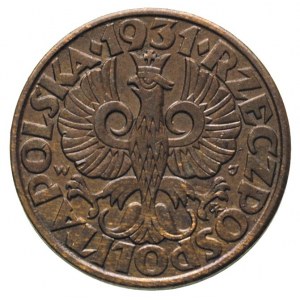 5 groszy 1931, Warszawa, Parchimowicz 103.e, ładne i rz...