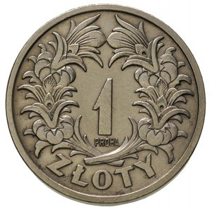 1 złoty 1929, na rewersie wypukły napis PRÓBA, nikiel 6...