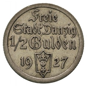 1/2 guldena 1927, Berlin, Parchimowicz 59.b