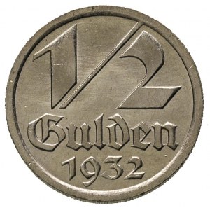 1/2 guldena 1932, Berlin, Parchimowicz 60, wyśmienicie ...
