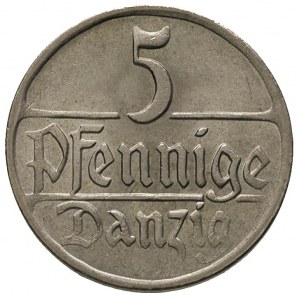 5 fenigów 1923, Berlin, Parchimowicz 55.a, wyśmienity s...