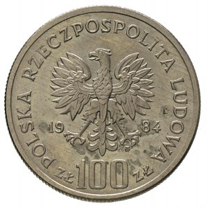 100 złotych 1984, 40 lat PRL, miedzionikiel, 10.36 g, P...