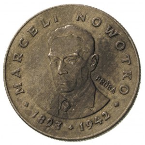 20 złotych 1974, Marceli Nowotko, na rewersie wypukły n...