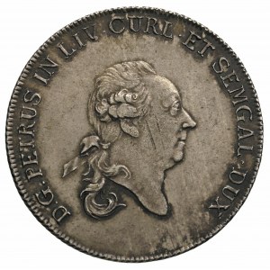 Piotr Biron 1769-1780, talar 1780, Mitawa, 28.29 g, Ger...