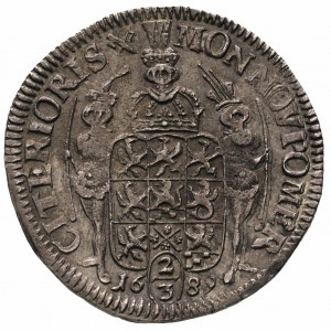 2/3 talara (gulden) 1689, Szczecin, Ahlström 113.c, Dav...