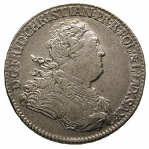 2/3 talara (gulden) 1763, Drezno, Merseb. 1889, patyna