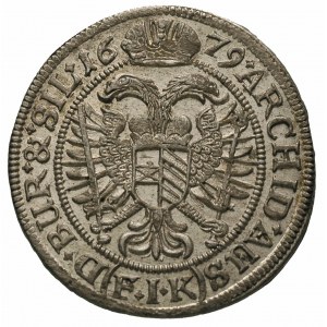 VI krajcarów 1679, Opole, F.u.S. 659, bardzo ładny, pat...