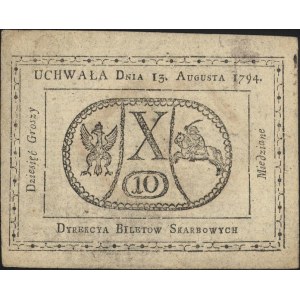 10 groszy miedziane 13.08.1794, Miłczak A9a, Lucow 40 (...