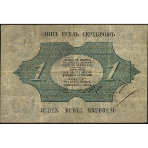 1 rubel srebrem 1855, podpisy J. Tymowski i M. Engelhar...