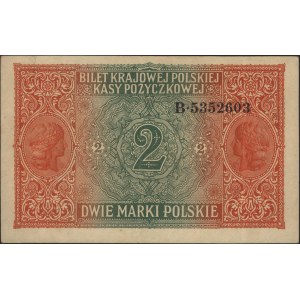 2 marki polskie 9.12.1916, \jenerał, seria B