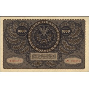 1.000 marek polskich 23.08.1919, III seria AU, Miłczak ...
