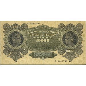 10.000 marek polskich 11.03.1922, seria C, Miłczak 32, ...