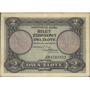 2 złote 1.05.1925, seria A, Miłczak 60, Lucow 705 (R3)