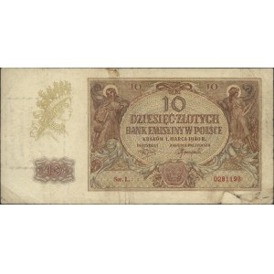 10 złotych 1.03.1940 r., z pieczecią \A.K. Reguła Pierw...