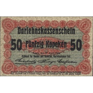50 kopiejek i 3 ruble 17.04.1916, Poznań, Miłczak  P2d ...