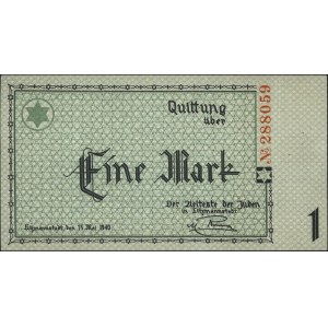 1 marka 15.05.1940, bez oznaczenia serii, numeracja 6-c...