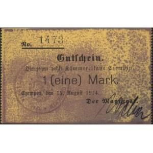 Czempiń /Czempin/, 1 marka 15.08.1914, odmiana z jednym...