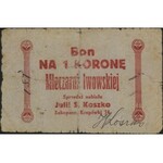 Zakopane - kolekcja bonów; 1 korona- Kawiarnia - Piotr ...
