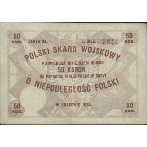 Polski Skarb Wojskowy, 50 koron 1914, Kraków, edycja pi...