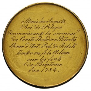 medal autorstwa J.F. Holzhaeussera 1781 r, wybity ku cz...