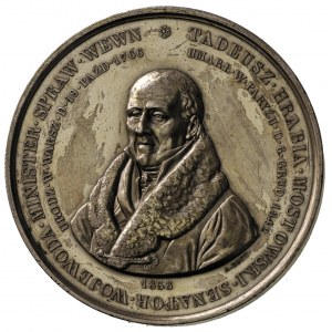 Tadeusz hrabia Mostowski - medal autorstwa A. Bovy’ego ...