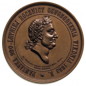 medal autorstwa W. Głowackiego na 200-lecie Odsieczy Wi...