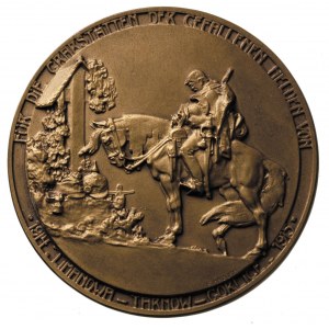 medal jednostronny autorstwa F. Mazury, 1915 r, poświęc...