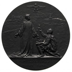 Władysław Leopold Jaworski - medal autorstwa K. Chodziń...