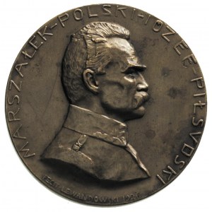 Józef Piłsudski - medal autorstwa St. Lewandowskiego 19...