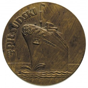 Pierwsza Podróż statku M/S Piłsudski - Medal niesygnowa...