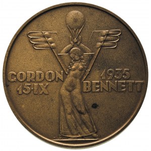 Zawody Gordon-Bennetta w Warszawie - medal projektu St....