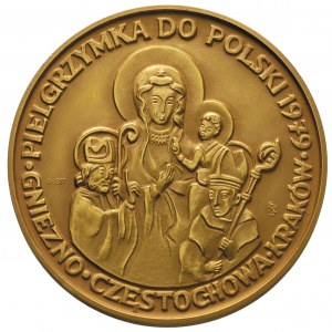 Jan Paweł II - medal autorstwa Stanisławy Wątróbskiej z...