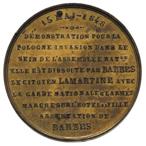 medal pamiątkowy dla Rewolucjonistów Paryża wybity w 18...