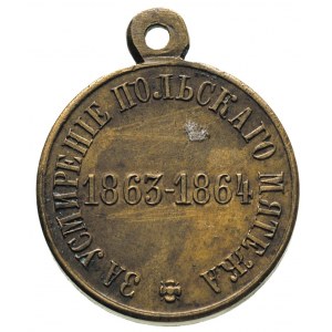 Aleksander II 1855-1881, medal za stłumienie powstania ...
