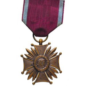 Brązowy Krzyż Zasługi, brąz 41 x 41 mm, wstążka, ładny ...