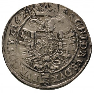 Ferdynand II 1619-1637, talar 1624, Wiedeń, 28.10 g, Da...