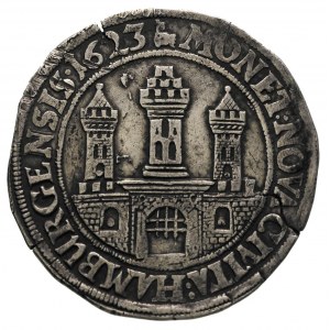 Ferdynand II 1619-1637, talar 1623, Hamburg, 28.42 g, G...