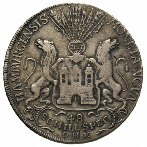 Franciszek I 1745-1765, 48 szylingów (talar) 1763, Hamb...