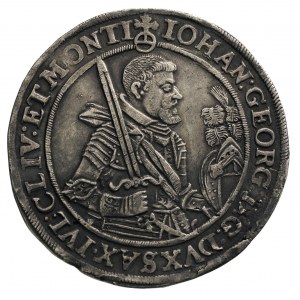 Jan Jerzy I 1615-1656, talar 1624, Drezno, 29.54 g, Kah...