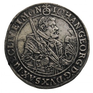 Jan Jerzy I 1615-1656, półtalar 1636 S-D, Drezno, Haupt...